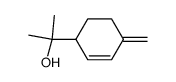 2-(4-methylenecyclohex-2-en-1-yl)propan-2-ol结构式