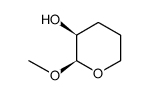 cis-3-Hydroxy-2-methoxytetrahydropyran结构式