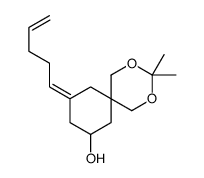 3,3-dimethyl-10-pent-4-enylidene-2,4-dioxaspiro[5.5]undecan-8-ol结构式