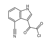 (4-cyano-indol-3-yl)-oxo-acetyl chloride Structure