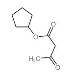 Butanoicacid, 3-oxo-, cyclopentyl ester structure