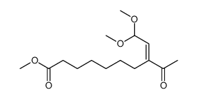 methyl 8-acetyl-10,10-dimethoxydec-8-enoate Structure