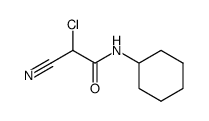 N-cyclohexyl-1-chloro-1-cyanoacetamide结构式