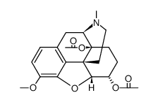 6α,14β-diacetoxy-4,5percenta-epoxy-3-methoxy-17-methyl-morphinan结构式