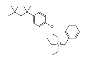 benzyl-diethyl-[2-[4-(2,4,4-trimethylpentan-2-yl)phenoxy]ethyl]azanium Structure