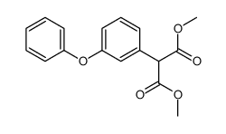 dimethyl 2-(3-phenoxyphenyl)propanedioate结构式
