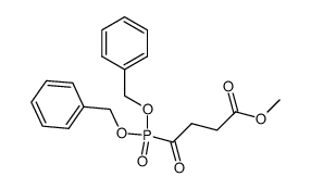 methyl 4-(bis(benzyloxy)phosphoryl)-4-oxobutanoate结构式