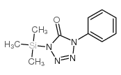 1-phenyl-4-trimethylsilyl-tetrazol-5-one structure