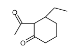 Cyclohexanone, 2-acetyl-3-ethyl-, (2R,3R)-rel- (9CI) Structure