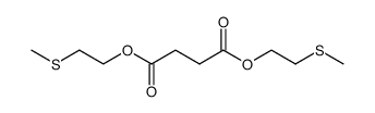 succinic acid bis-(2-methylsulfanyl-ethyl ester) Structure