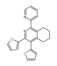 3,4-二(2-呋喃)-1-(2-吡啶)-5,6,7,8-四氢异喹啉结构式