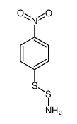 S-(4-nitrophenyl)sulfanylthiohydroxylamine结构式