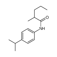 2-methyl-N-(4-propan-2-ylphenyl)pentanamide结构式