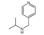 N-(pyridin-4-ylmethyl)propan-2-amine结构式