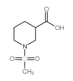 1-(METHYLSULFONYL)PIPERIDINE-3-CARBOXYLIC ACID Structure