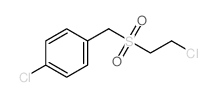 Benzene,1-chloro-4-[[(2-chloroethyl)sulfonyl]methyl]- Structure
