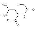 Leucine,N-(chloroacetyl)- (9CI)结构式