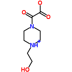 [4-(2-羟乙基)哌嗪-1-基](氧代)乙酸结构式
