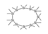 1,1,2,2,3,3,4,4,5,5,6,6,7,7,8,8,9,9,10,10,11,11-docosamethylundecasilacycloundecane Structure