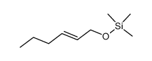 (E)-1-(trimethylsilyloxy)hex-2-ene Structure