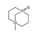 5-methyl-1-sulfanylidene-1λ5-phospha-5-silabicyclo[3.3.1]nonane结构式