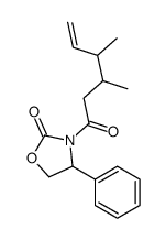 3-(3,4-dimethylhex-5-enoyl)-4-phenyl-1,3-oxazolidin-2-one Structure