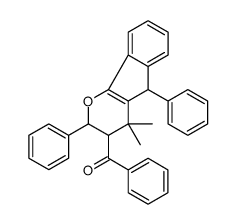 (4,4-dimethyl-2,5-diphenyl-3,5-dihydro-2H-indeno[1,2-b]pyran-3-yl)-phenylmethanone结构式