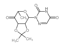 2-(4,8,8-trimethyl-5-oxo-3,7,9-trioxabicyclo[4.3.0]non-2-yl)-1,2,4-triazine-3,5-dione structure