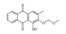 1-hydroxy-2-methoxymethoxy-3-methylanthraquinone结构式