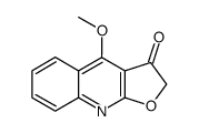 2,3-Dihydro-4-methoxy-3-oxofuro[2,3-b]quinoline结构式