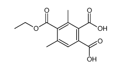 4-ethoxycarbonyl-3,5-dimethylphthalic acid结构式