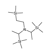 bis[1-(trimethylsilyl)ethyl][2-(trimethylsilyl)ethyl]aluminum Structure