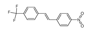 (E)-1-nitro-4-(4-(trifluoromethyl)styryl)benzene结构式