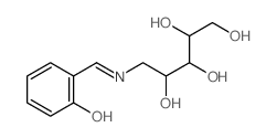 Arabinitol,1-deoxy-1-(salicylideneamino)-, L- (8CI) Structure