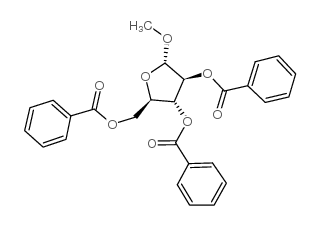 (3,4-dibenzoyloxy-5-methoxy-oxolan-2-yl)methyl benzoate picture