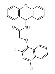 2-(2,4-dichloronaphthalen-1-yl)oxy-N-(9H-xanthen-9-yl)acetamide picture