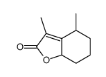 3,4-dimethyl-5,6,7,7a-tetrahydro-4H-1-benzofuran-2-one Structure