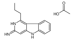 3-Amino-1-propyl-5H-pyrido(4,3-b)indole acetate Structure