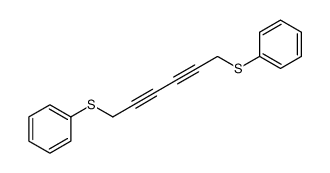 6-phenylsulfanylhexa-2,4-diynylsulfanylbenzene结构式