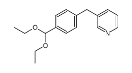 3-(4-(diethoxymethyl)benzyl)pyridine结构式