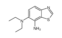 6,7-Benzothiazolediamine,N6,N6-diethyl-(9CI) structure