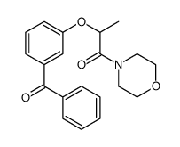 2-(3-benzoylphenoxy)-1-morpholin-4-ylpropan-1-one结构式