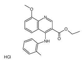 ethyl 8-methoxy-4-[(2-methylphenyl)amino]-3-quinolinecarboxylate hydrochloride Structure