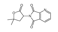 2,3-Pyridinedicarboximide, N-(5,5-dimethyl-2-oxotetrahydro-3-furyl)- Structure