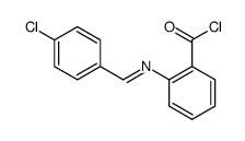 2-((4-chlorobenzylidene)amino)benzoyl chloride结构式