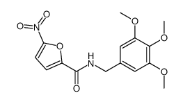 5-nitro-N-[(3,4,5-trimethoxyphenyl)methyl]furan-2-carboxamide结构式