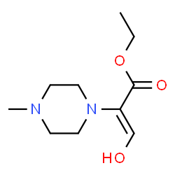1-Piperazineaceticacid,alpha-(hydroxymethylene)-4-methyl-,ethylester(9CI) Structure