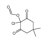 2-Chlor-2-formyloxy-5,5-dimethyl-1,3-cyclohexandion结构式