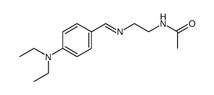 N-(2-((4-(diethylamino)benzylidene)amino)ethyl)acetamide Structure