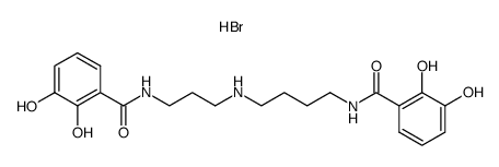 N1,N8-bis(2,3-dihydroxybenzoyl)spermidine hydrobromide Structure